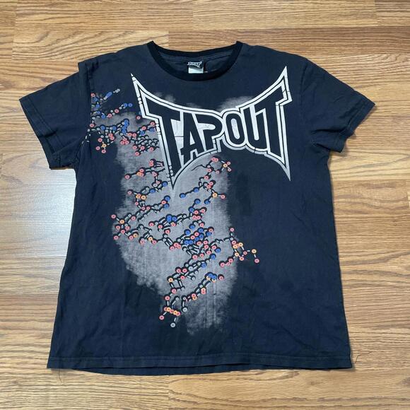 Vintage Y2K Tapout Shirt Size Large UFC MMA Jackson DNA Of MMA - Picture 1 of 9